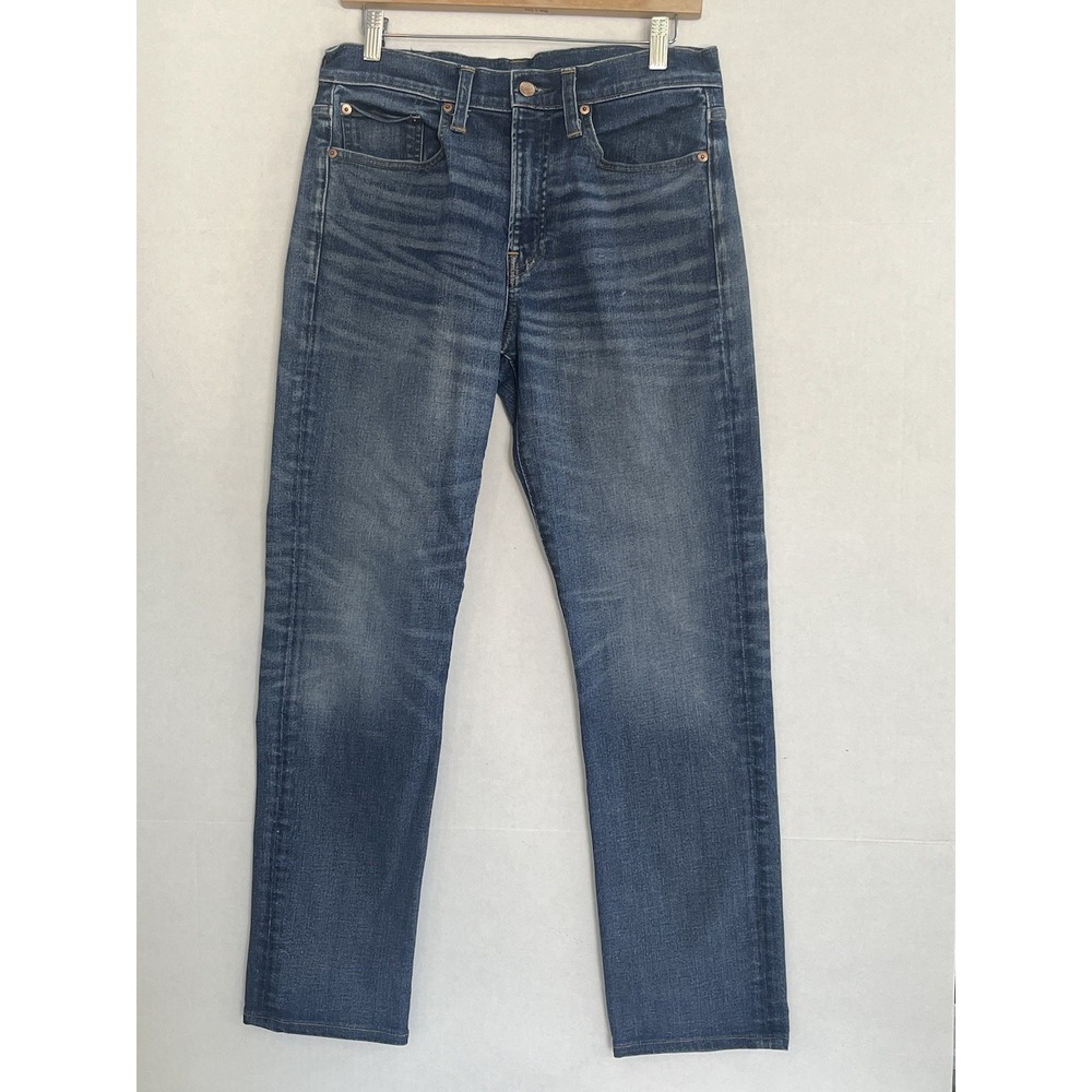 J Crew 770 Straight Fit Jeans Mens 30x30Blue Denim Tapered Classic Style Pants